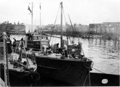 MS 3 and MS 5 photographed in the Tirpitzhafen the day after they were found in Laboe