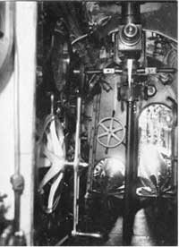 Kommandorummet på ubåden DYKKEREN