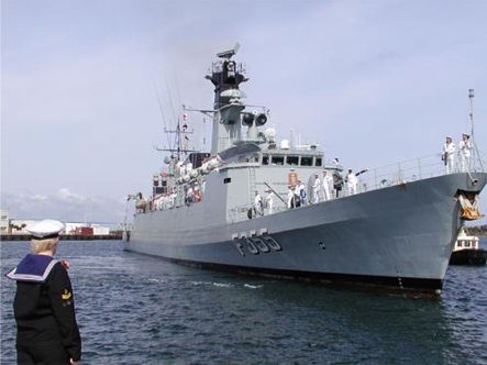 OLFERT FISCHER returning to naval base Korsør