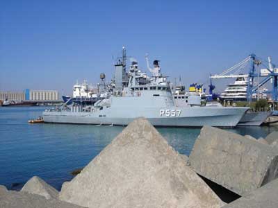 GLENTEN er som den frste af enhederne ankommet til Limassol