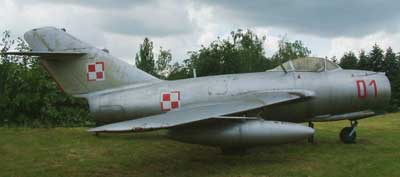 MIG-15 fra det polske luftvben