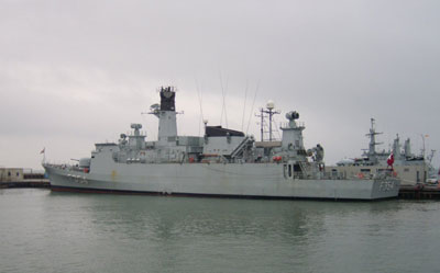 The corvette NIELS JUEL has long been tied up at Korsr