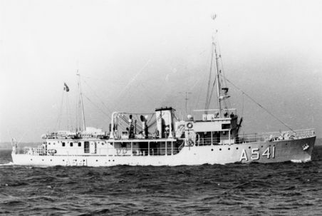The surveying vessel FREJA