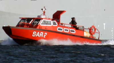 Inspektionsfartøjerne af KNUD RASMUSSEN-klassen udrustes bl.a. med et søredningsfartøj af LCP-klassen