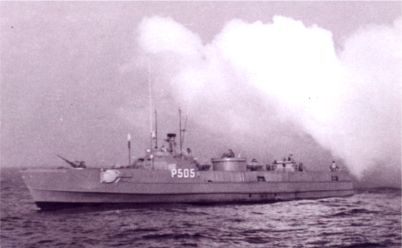 Torpedo Boat SVRDFISKEN producing a smoke screen