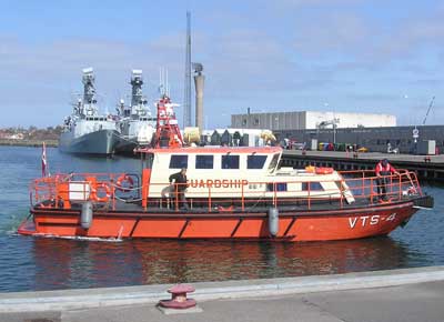 VTS 4 under anløb af Flådestation Korsør i foråret 2006