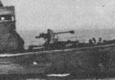 The 75 mm gun M/29 here seen on the minesweeper SRIDDEREN