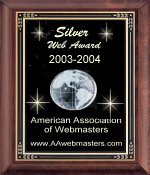 American Association of Webmasters Silver Web Award