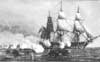 Det engelske linieskib AFRICA angibes af kanonbåde