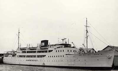 Depotskibet HENRIK GERNER var den gamle bornholmerbåd HAMMERSHUS