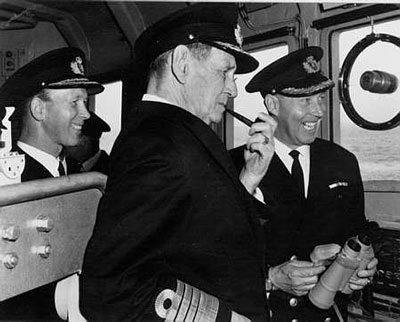 Fra fregatten F352 PEDER SKRAMs præsentationssejlads for Admiral, Kong Frederik 9.