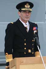 Forsvarschefen, admiral Tim Sloth Jrgensen, navngav det nye fartj