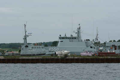 The patrol vessel FLYVEFISKEN seen here after arriving at Faaborg in May of last year