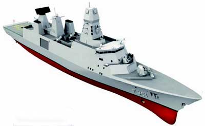 Designudkast af de nye fregatter, der forventes operative fra 2012