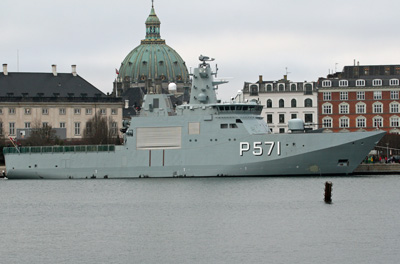 The offshore patrol vessel EJNAR MIKKELSEN