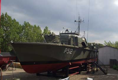 Torpedobden SBJRNEN er i dag udstillet p Aalborg Sfarts- og Marinemuseum