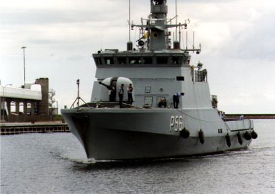 The patrol vessel SKADEN