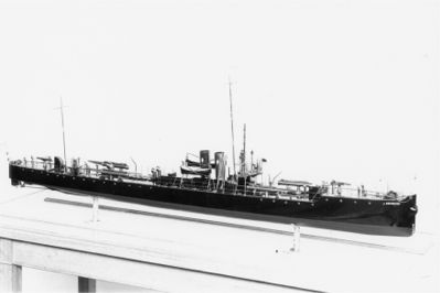 Model af torpedobåden SØRIDDEREN